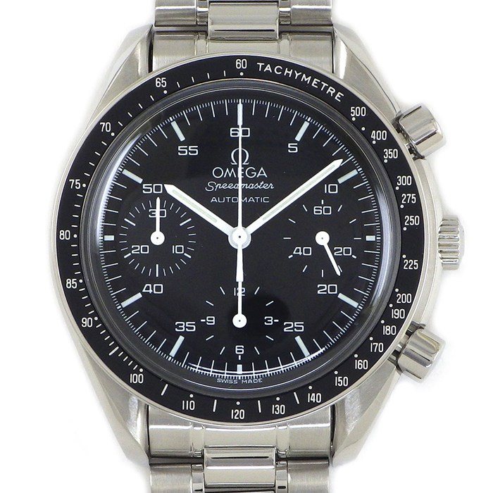 オメガ OMEGA 腕時計 スピードマスター 3510.50.00 ブラック文字盤 クロノグラフ タキメーター 夜光インデックス 夜光針 スモールセコンド SS 自動巻き 【箱・保付き】 【中古】