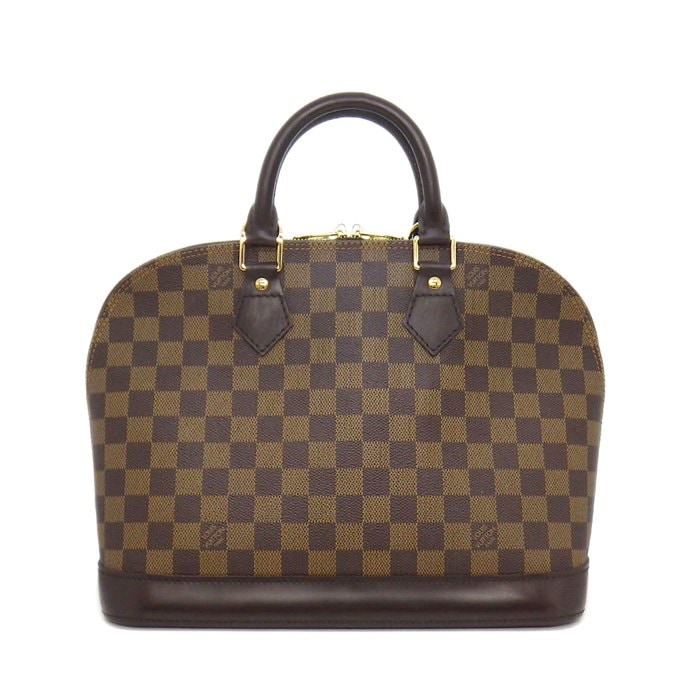 ルイ・ヴィトン LOUIS VUITTON ハンドバッグ アルマ N51131 2006年 ブラウン ダミエ・エベヌ キャンバス ゴールド金具 【中古】