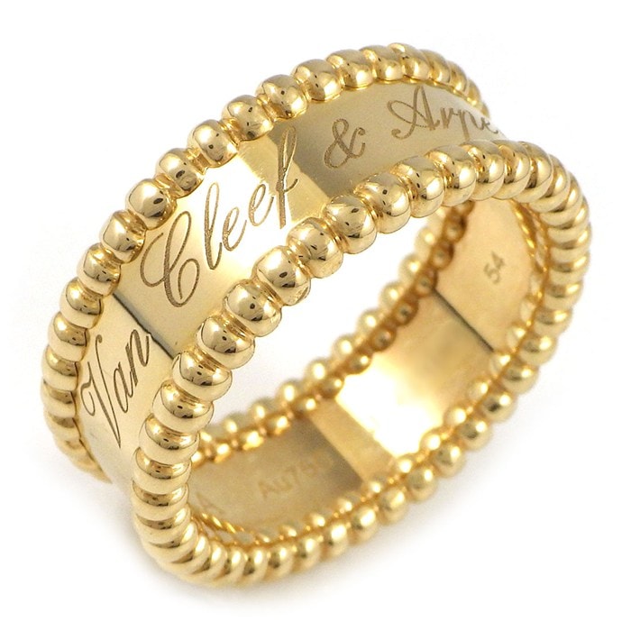 ヴァンクリーフ＆アーペル Van Cleef & Arpels リング ペルレ シニアチュール VCAR03Y654 K18YG 13.5号 / #54 【中古】