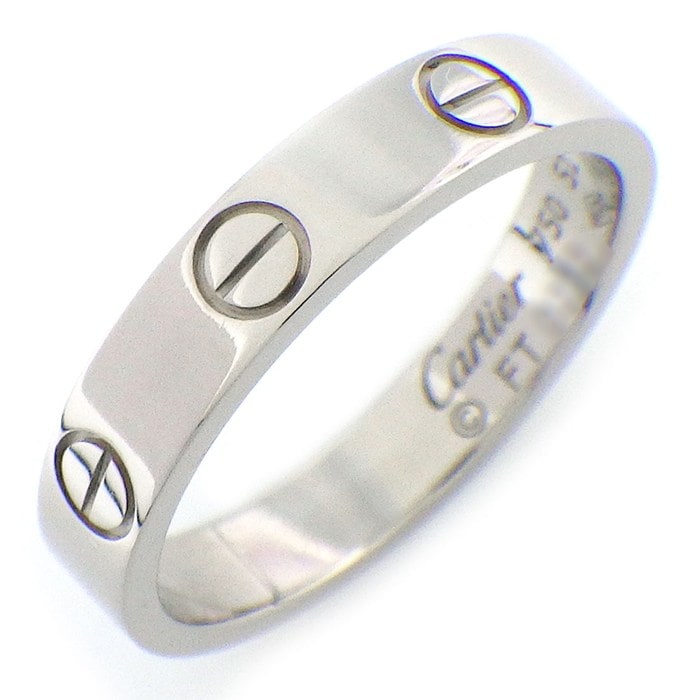 カルティエ Cartier リング ラブ スモールモデル SM B4085151 K18WG 11号 / #51 【中古】