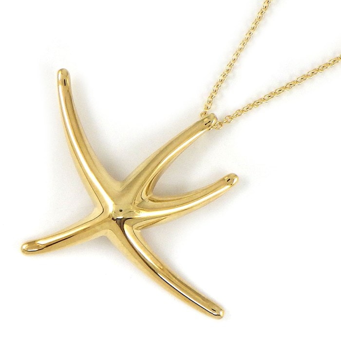 ティファニー Tiffany & Co. ネックレス スターフィッシュ ラージ K18YG 【中古】