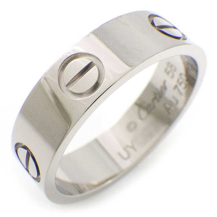 カルティエ Cartier リング ラブ クラシックモデル B4084758 K18WG 17.5号 / #58 【箱・保付き】 【中古】