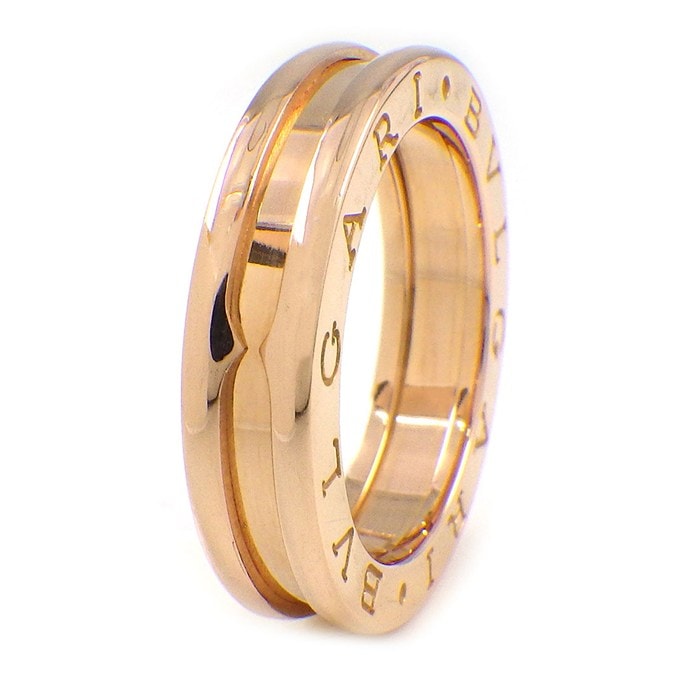 ブルガリ BVLGARI リング B-zero1 ビーゼロワン XS 335992 1バンド ロゴ K18PG 11号 / #51 【中古】
