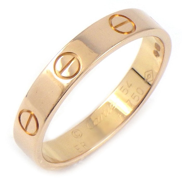 カルティエ Cartier リング ラブ スモールモデル SM B4085254 K18PG 13.5号 / #54 【中古】