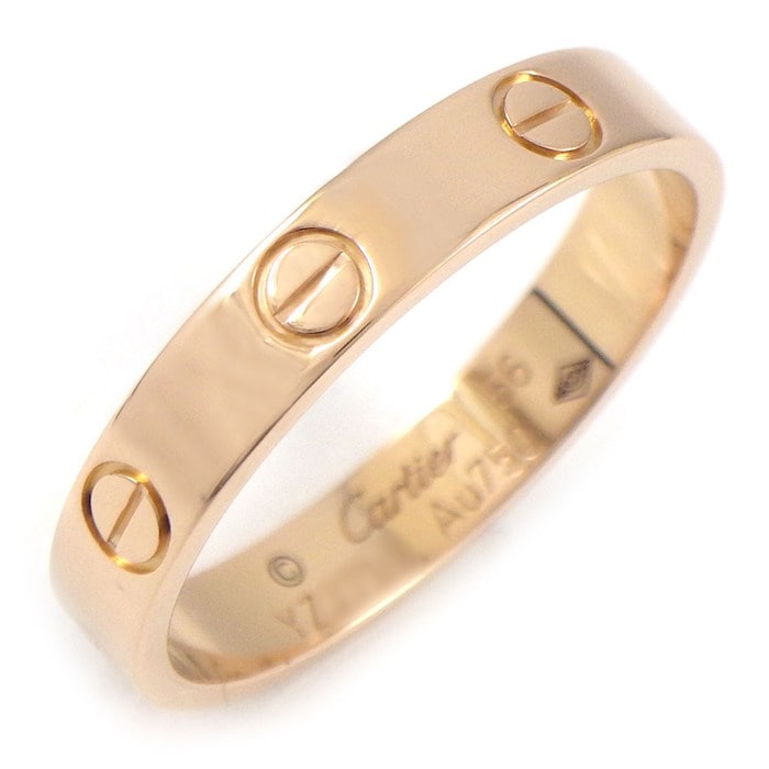 カルティエ Cartier リング ラブ スモールモデル SM B4085256 K18PG 15.5号 / #56 【中古】