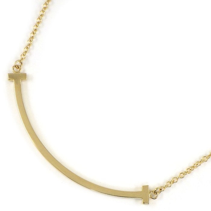 ティファニー Tiffany & Co. ネックレス Tスマイル スモール 60011679 K18YG 【中古】