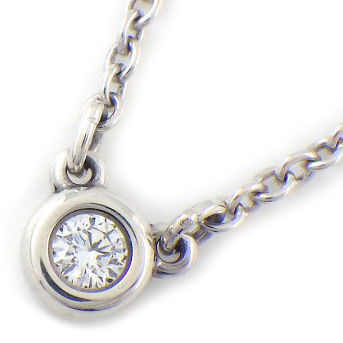 ティファニー Tiffany & Co. ネックレス バイザヤード シングル 60017891 1ポイント ダイヤモンド 0.03ct SV925 【中古】