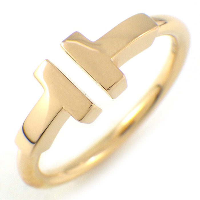 ティファニー Tiffany & Co. リング Tワイヤー 60147375 K18PG 11号 【中古】