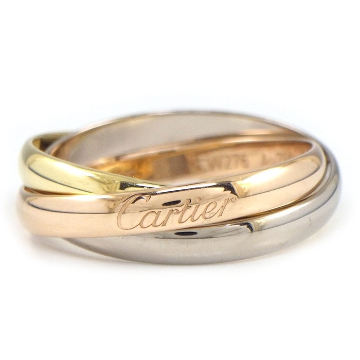 カルティエ Cartier リング トリニティ SM CRB4086152 スリーカラー K18PG K18WG K18YG 12.5号 / #52 【中古】