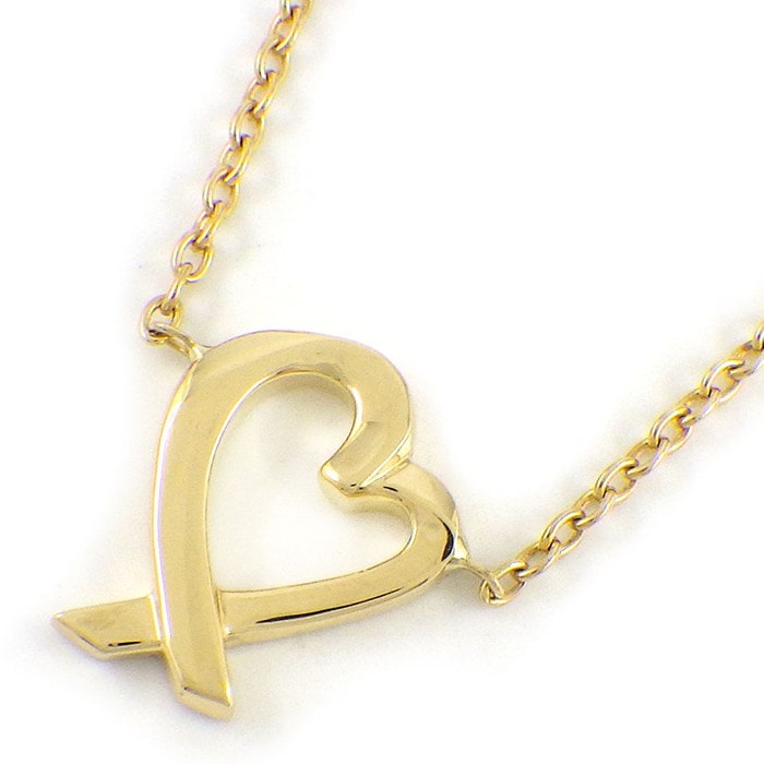 ティファニー Tiffany & Co. ネックレス ラヴィング ラビングハート K18YG 【中古】