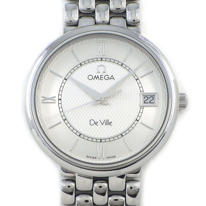 オメガ OMEGA 腕時計 デ・ヴィル プレステージ 7514.31.00 シルバー文字盤 デイト SS クオーツアナログ 【中古】