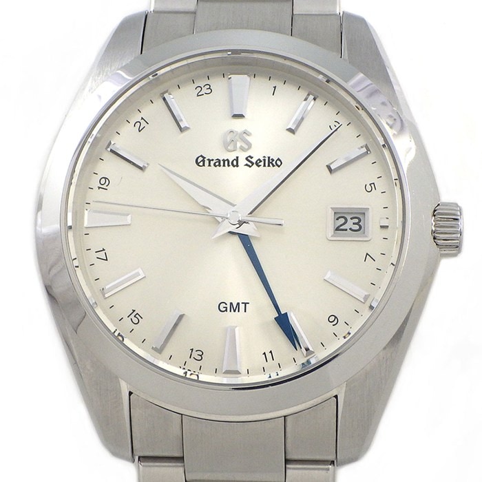 グランドセイコー Grand Seiko 腕時計 ヘリテージコレクションGMT SBGN011/9F86-0AF0  デイト GMT サンレイ シルバー文字盤 SS クオーツアナログ 【中古】