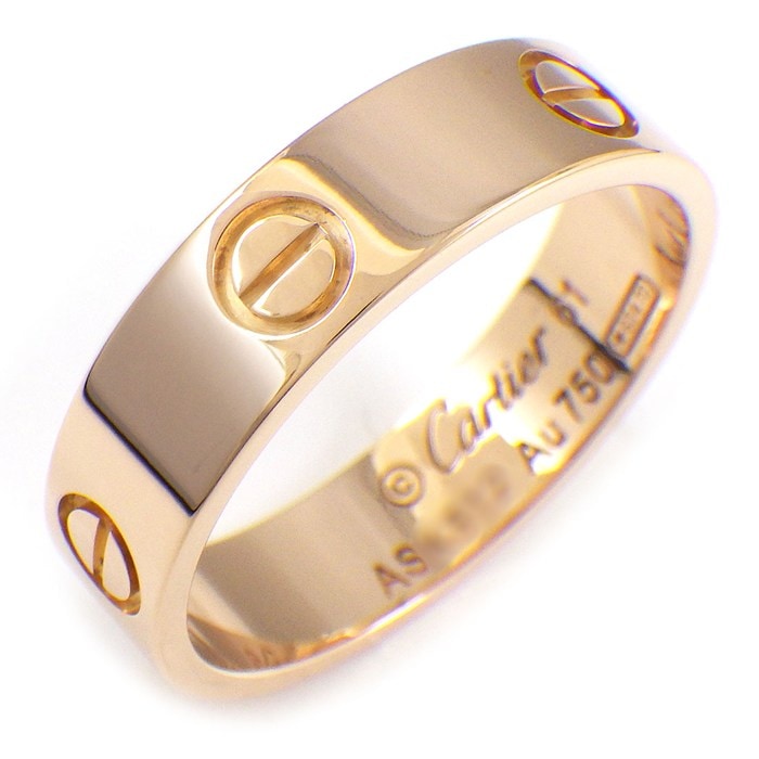 カルティエ Cartier リング ラブ クラシックモデル MM B4084851 K18PG 20.5号 / #61 【中古】