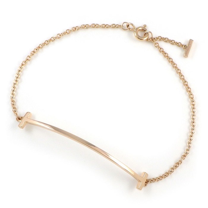 ティファニー Tiffany & Co. ブレスレット Tスマイル 60150767 K18PG / #M 【中古】