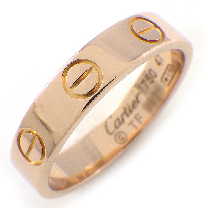 カルティエ Cartier リング ラブ スモールモデル SM B4085247 K18PG 7号 / #47 【中古】