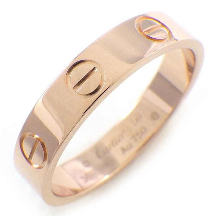 カルティエ Cartier リング ラブ スモールモデル SM B4085250 K18PG 10号 / #50 【中古】