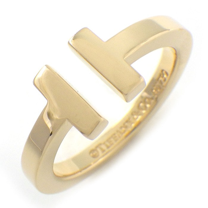 ティファニー Tiffany & Co. リング Tスクエア 60147262 K18YG 15号 【中古】
