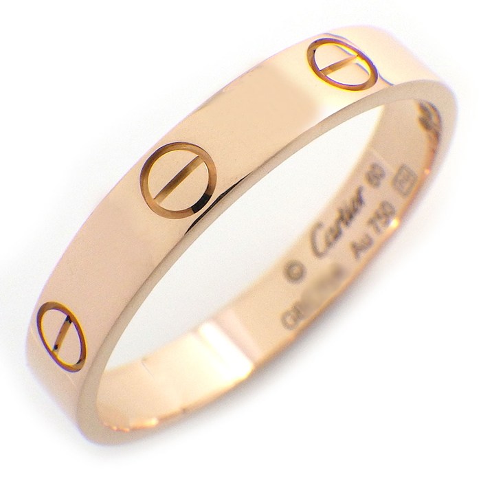 カルティエ Cartier リング ラブ スモールモデル SM B4085260 K18PG 19.5号 / #60 【中古】
