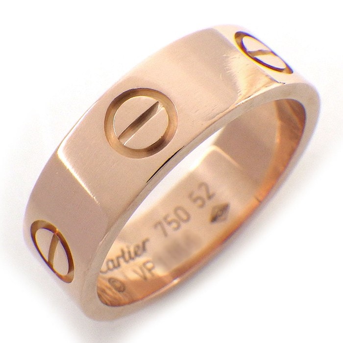 カルティエ Cartier リング ラブ クラシックモデル MM B4084852 K18PG 11.5号 / #52 【中古】