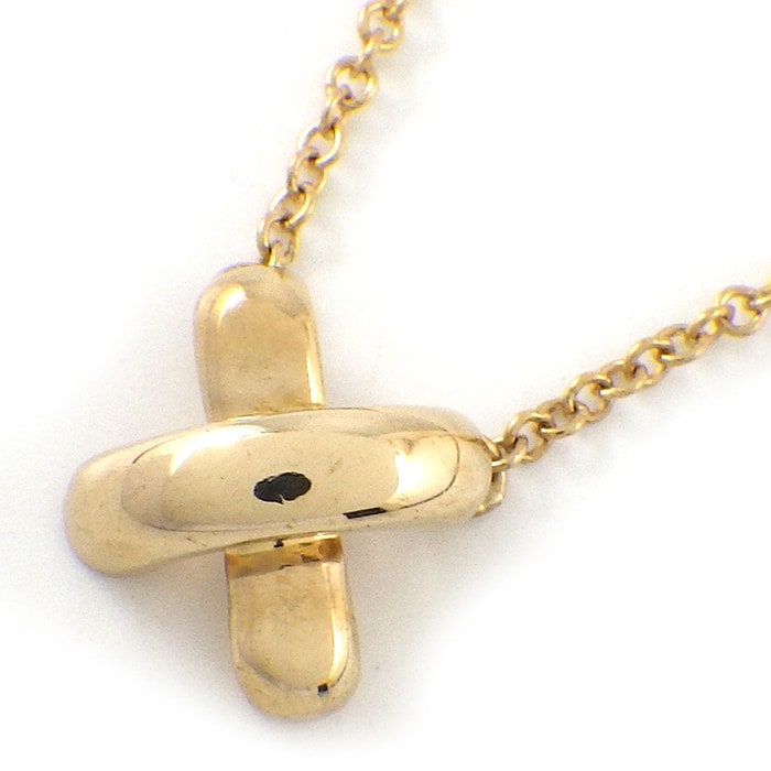 ティファニー Tiffany & Co. ネックレス クロスステッチ K18YG 【中古】