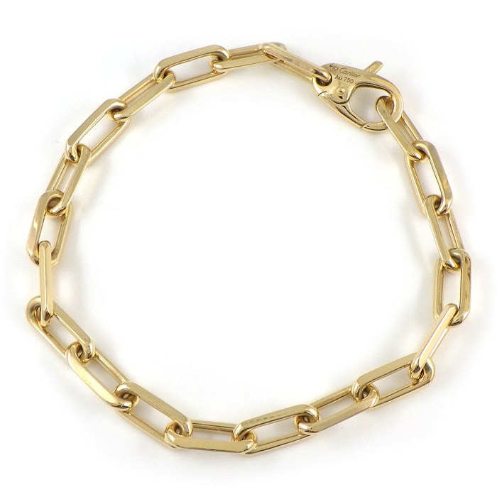 カルティエ Cartier ブレスレット サントス ミディアム B6021300 チェーン K18YG 【箱・保付き】 【中古】