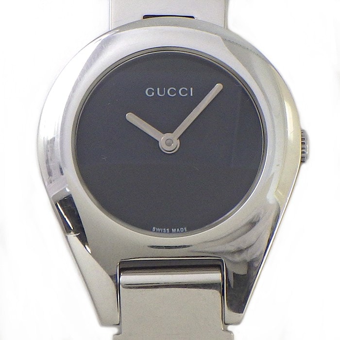 グッチ GUCCI 腕時計 6700L ブラック文字盤 SS クオーツアナログ 【中古】