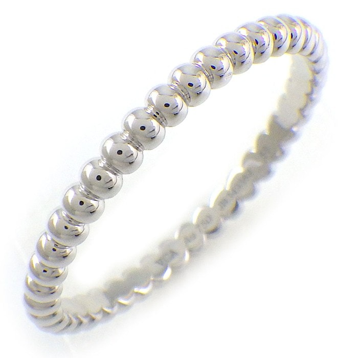 ヴァンクリーフ＆アーペル Van Cleef & Arpels リング ペルレ ゴールドパール スモール VCARPJME00 K18WG 17.5号 / #58 【中古】