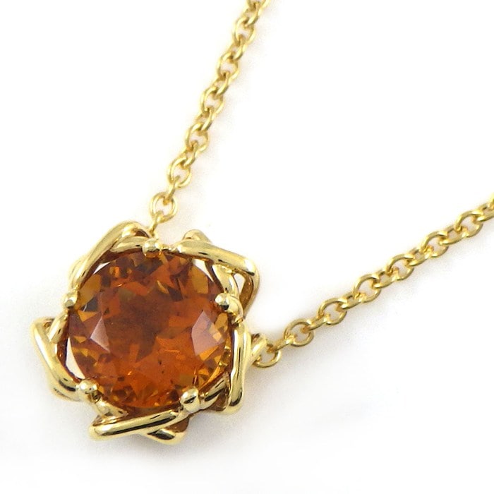 ティファニー Tiffany & Co. ネックレス シトリン K18YG 【中古】