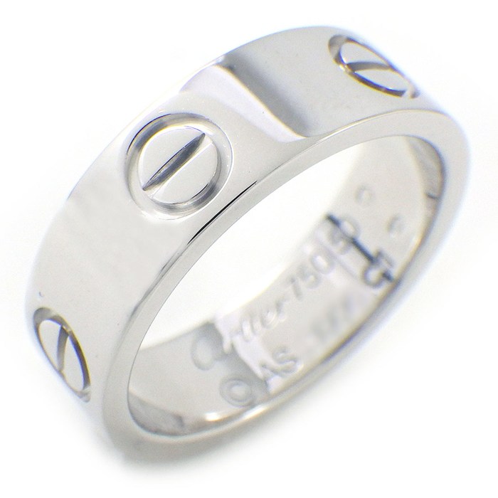 カルティエ Cartier リング ラブ クラシックモデル B4084750 K18WG 9.5号 / #50 【中古】
