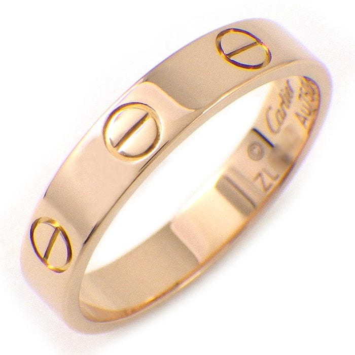 カルティエ Cartier リング ラブ スモールモデル SM B4085252 K18PG 12号 / #52 【中古】