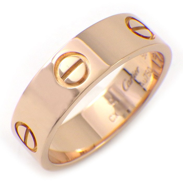カルティエ Cartier リング ラブ クラシックモデル MM B4084856 K18PG 15.5号 / #56 【中古】