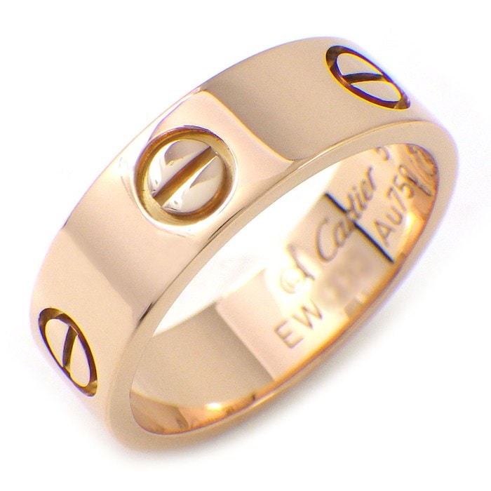 カルティエ Cartier リング ラブ クラシックモデル MM B4084851 K18PG 11号 / #51 【中古】