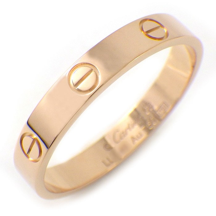 カルティエ Cartier リング ラブ スモールモデル SM B4085263 K18PG 22号 / #63 【中古】