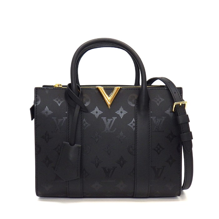 ルイ・ヴィトン LOUIS VUITTON ハンドバッグ ヴェリー オープンジップ トートバッグ M53648 2019年 ブラック モノグラムレザー 【中古】