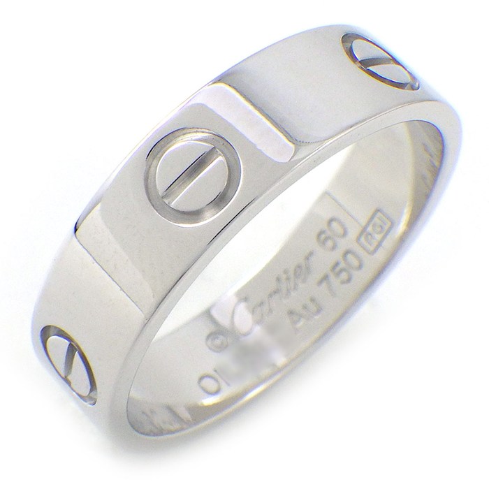 カルティエ Cartier リング ラブ クラシックモデル B4084760 K18WG 19.5号 / #60 【箱・保付き】 【中古】