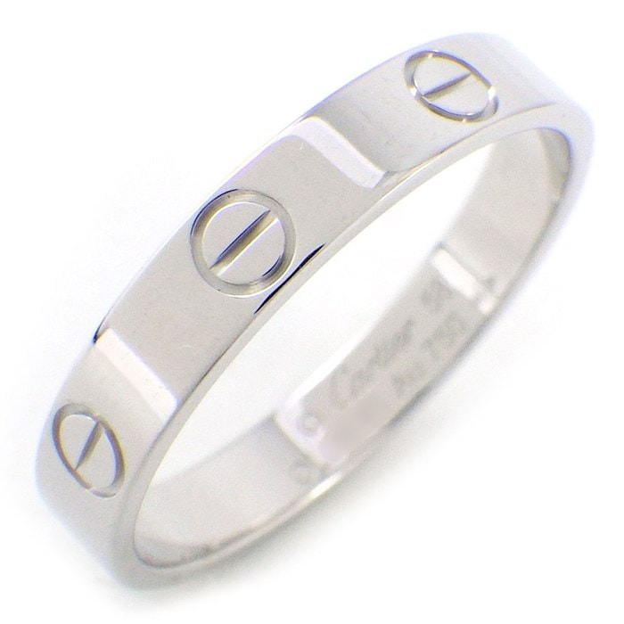 カルティエ Cartier リング ラブ スモールモデル SM B4085158 K18WG 17.5号 / #58 【中古】