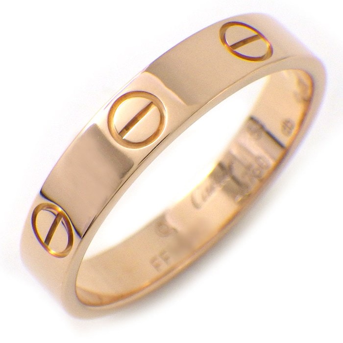 カルティエ Cartier リング ラブ スモールモデル SM B4085253 K18PG 13号 / #53 【中古】