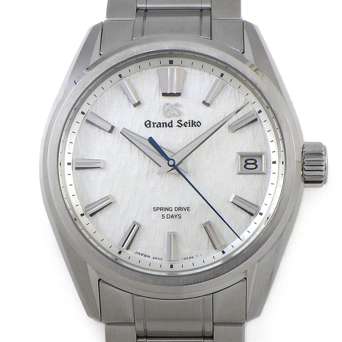 グランドセイコー Grand Seiko 腕時計 エボリューション9 SLGA009/9RA2-0AB0 デイト 裏スケ 白樺 シルバー文字盤 SS スプリングドライブ 【箱・保付き】 【中古】