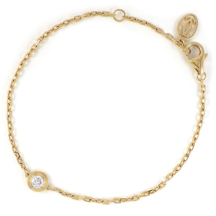 カルティエ Cartier ブレスレット ダムール XS ディアマン レジェ B6045617 1ポイント ダイヤモンド 0.13ct K18YG 【中古】
