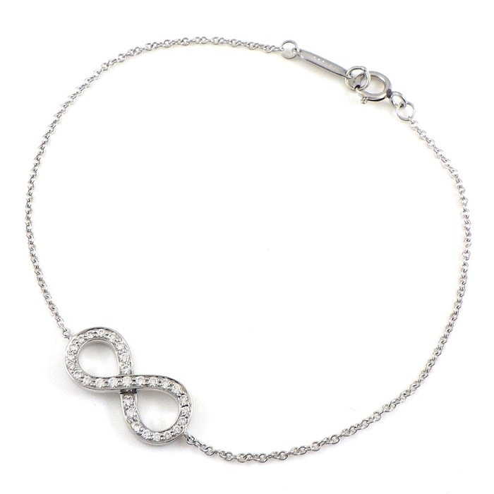 ティファニー Tiffany & Co. ブレスレット インフィニティ ダイヤモンド PT950 【中古】