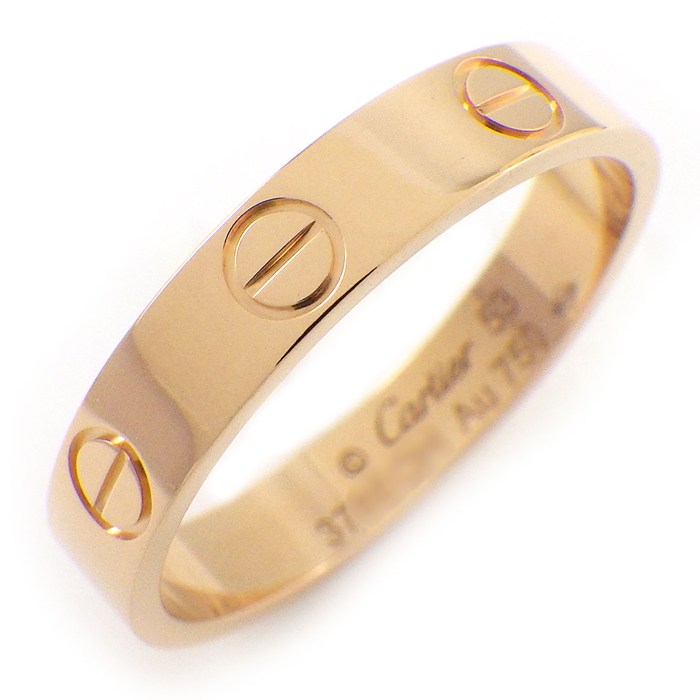 カルティエ Cartier リング ラブ スモールモデル SM B4085253 K18PG 12.5号 / #53 【中古】