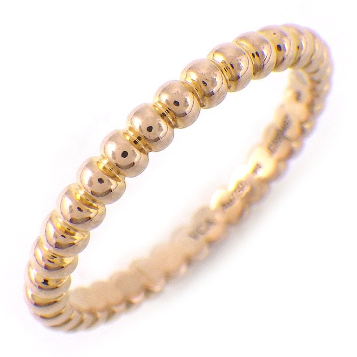  ヴァンクリーフ＆アーペル Van Cleef & Arpels リング ペルレ ゴールドパール スモール VCARPJMF00 K18PG 8号 / #48 【箱・保付き】 【中古】