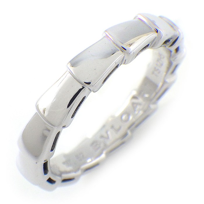 ブルガリ BVLGARI リング セルペンティ ヴァイパー ウェディング バンド 349672 K18WG 12号 / #52 【中古】