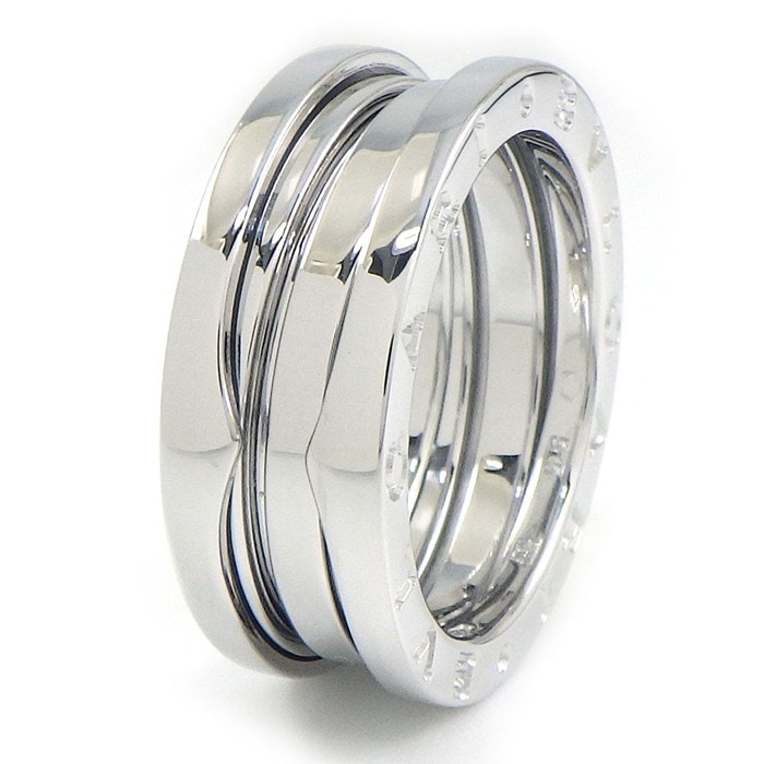 ブルガリ BVLGARI リング B-zero1 ビーゼロワン 3バンド 346583 K18WG 14号 / #55 【中古】
