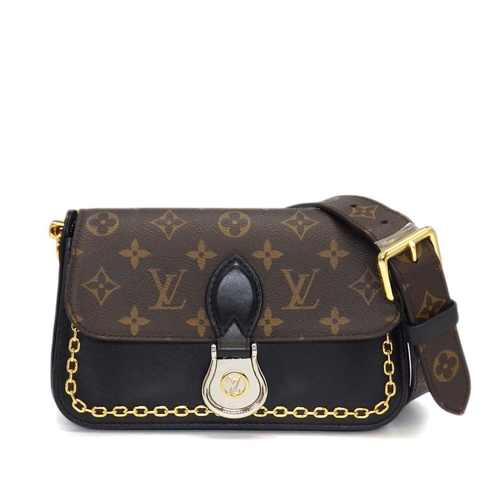 ルイ・ヴィトン LOUIS VUITTON ショルダーバッグ ネオ サン クラウド M45559 2020年 モノグラムキャンバス ブラック レザー 【中古】