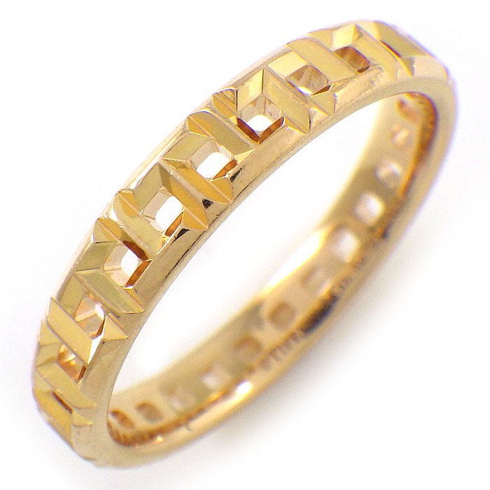 ティファニー Tiffany & Co. リング Tトゥルー ナロー 63065293 K18PG 15号 【中古】