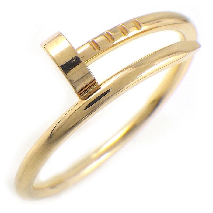 カルティエ Cartier リング ジュストアンクル スモールモデル SM B4225962 釘モチーフ K18YG 17.5号 / #62 【中古】