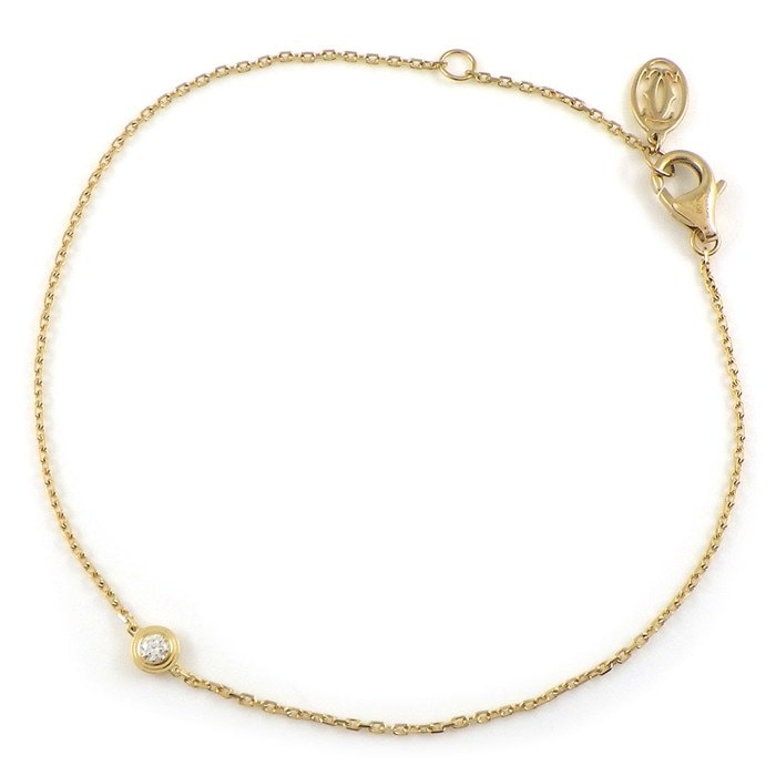 カルティエ Cartier ブレスレット ダムール XS ディアマン レジェ B6045617 1ポイント ダイヤモンド 0.04ct K18YG 【箱・保付き】 【中古】