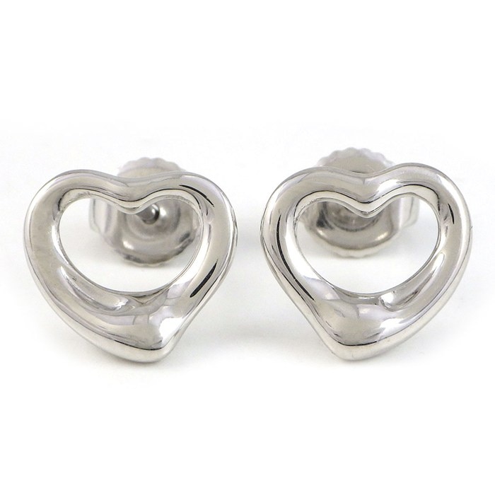 ティファニー Tiffany & Co. ピアス オープンハート PT950 【中古】