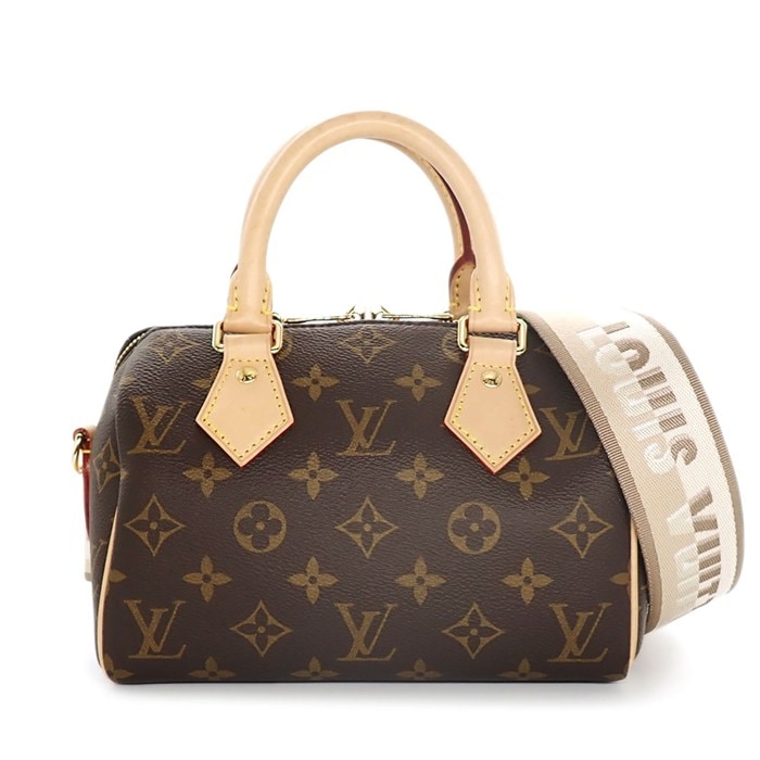 ルイ・ヴィトン LOUIS VUITTON ショルダーバッグ スピーディ バンドリエール 20 M46222 モノグラムキャンバス ベージュ ヌメ革 【中古】